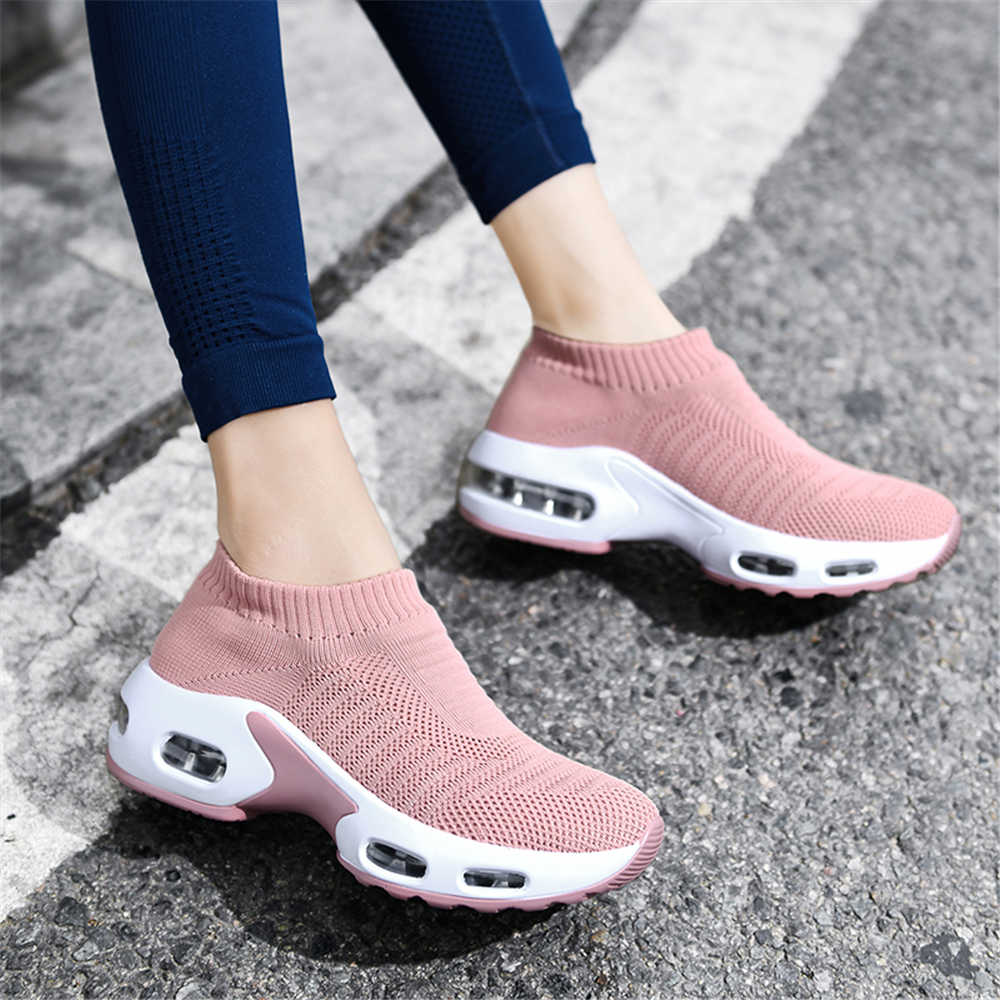 Running Shoes Women - Sepatu Boots Hak Tinggi Wanita Ukuran