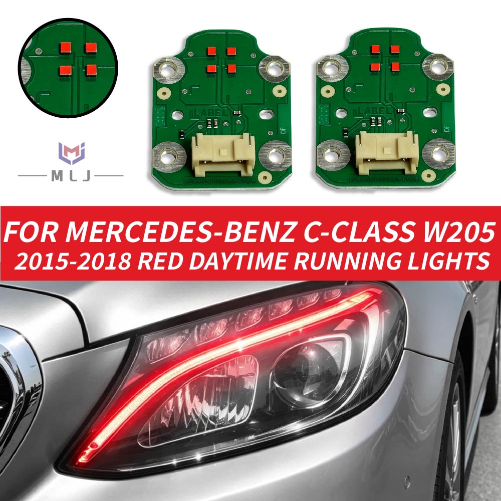 Running Headlamp - Untuk Mercedes Benz C-Class W205 2015-2018