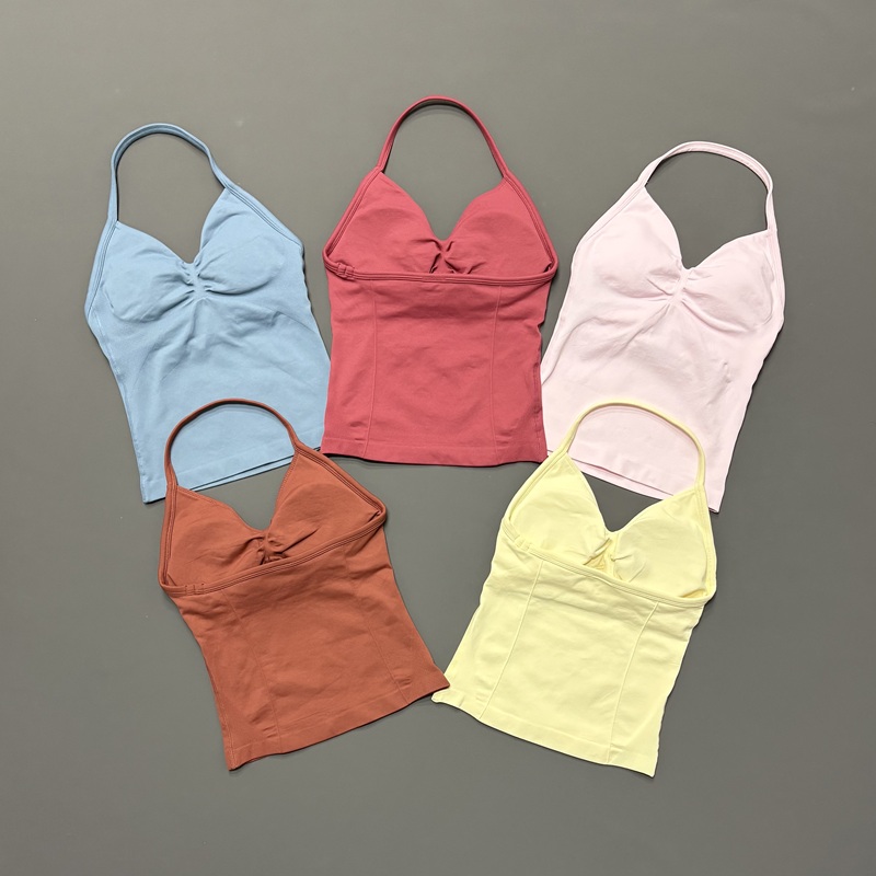 Running Belt - Tank Top Olahraga Wanita Tanpa Jahitan,