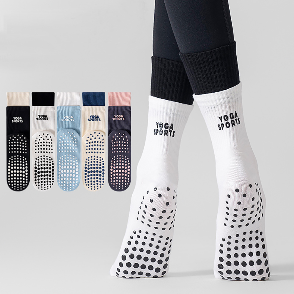 Sports Socks - Kaus Kaki Yoga Model Tumpuk Ganda