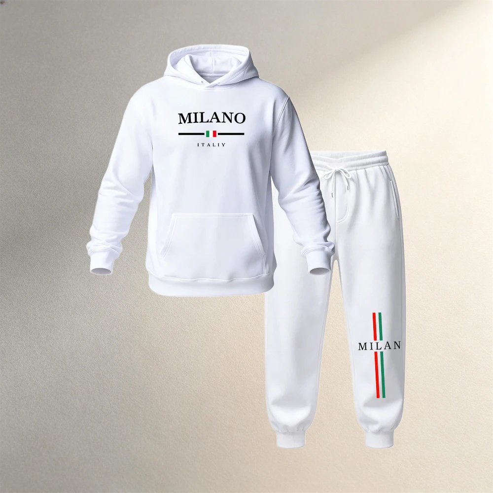 Joggers Pants - Setelan Hoodie Pakaian Pria 2 Potong,