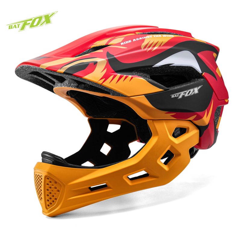 BATFOX Helm Sepeda Wajah Penuh - Running Gear Kids ulasan dan harga