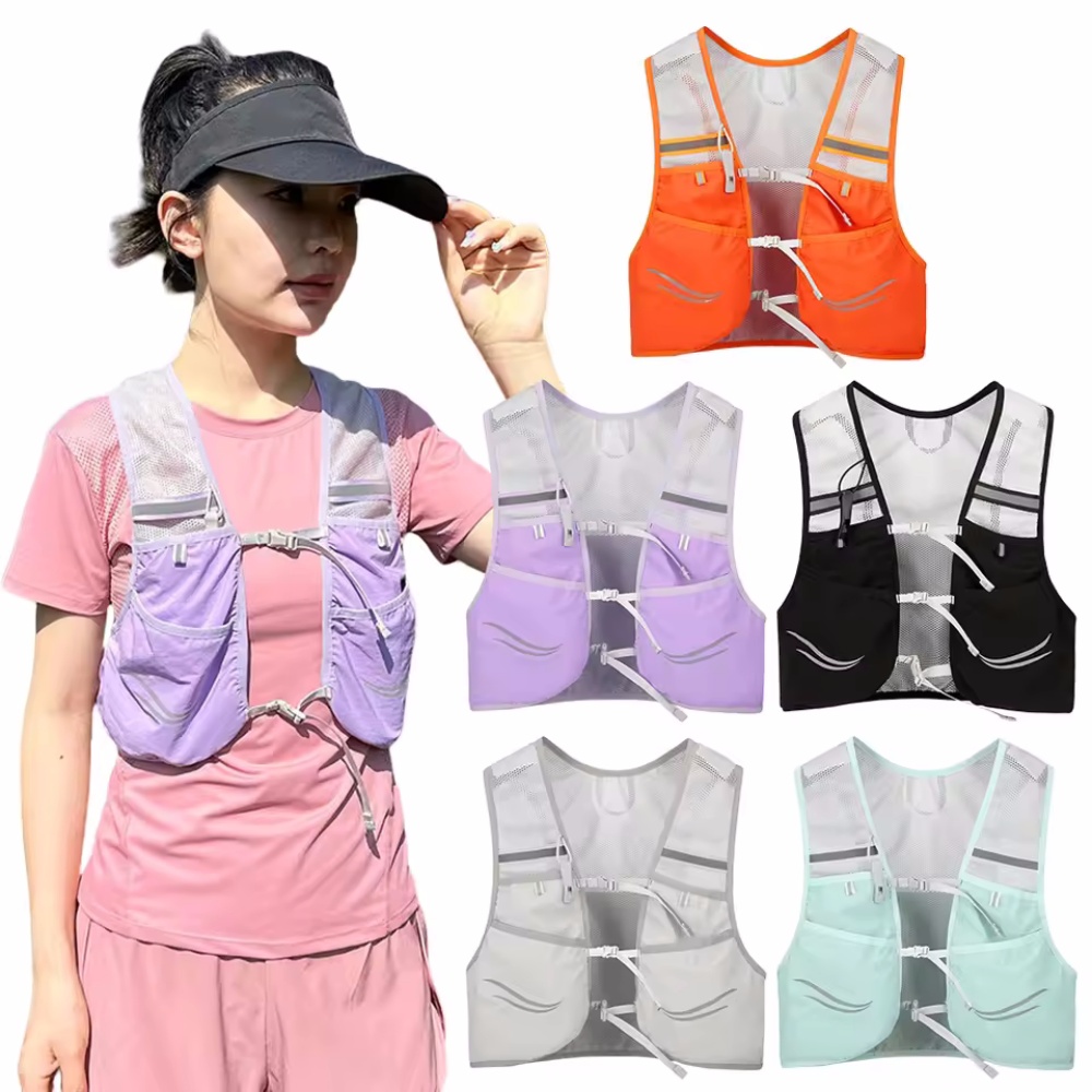 Rompi Lari Reflektif Tas Dada  - Hydration Vest ulasan dan harga