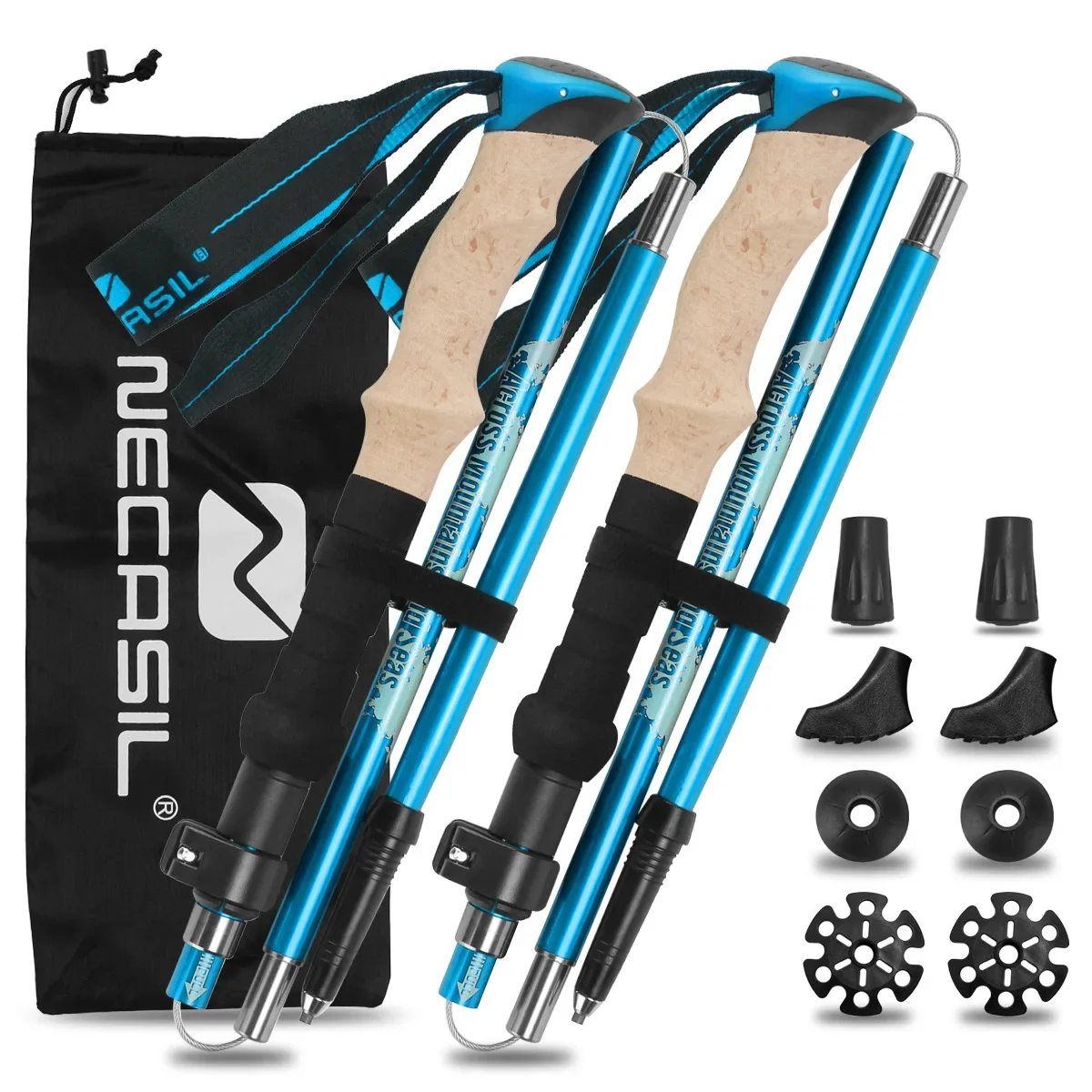 2 Paket Tongkat Trekking Lipat - Trekking Pole Carbon ulasan dan harga