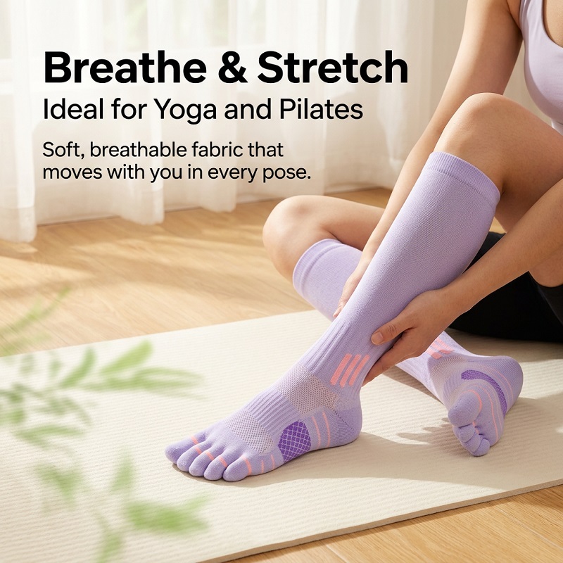 1/6 Pasang Kaus Kaki Panjang W - Sports Socks ulasan dan harga