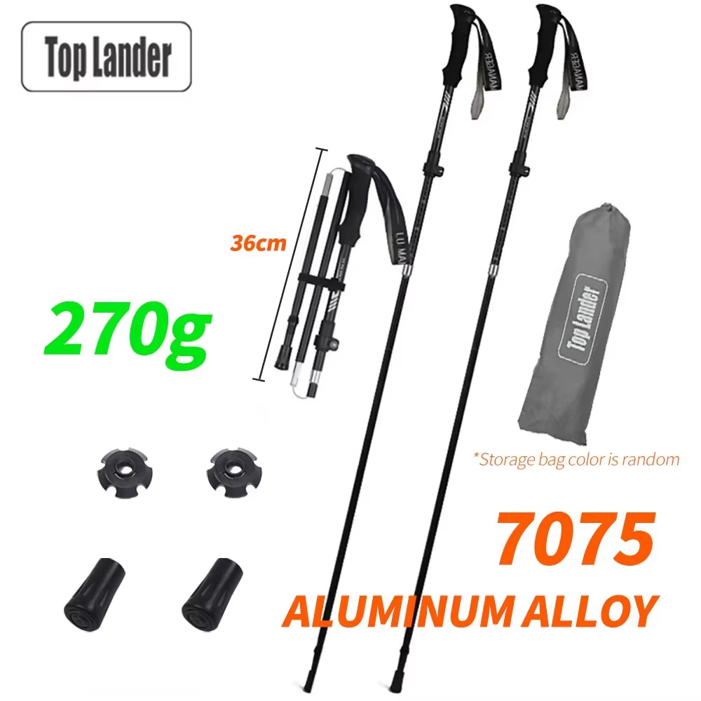 Tongkat Trekking Lipat Alumini - Trekking Pole Carbon ulasan dan harga