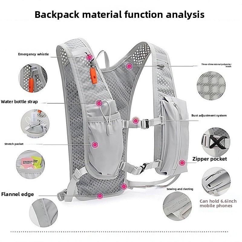 Tas ponsel untuk lari, tas rom - Hydration Vest ulasan dan harga